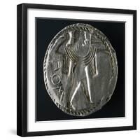 Stater of Paestum Depicting Poseidon, Recto, Ancient Greek Coins BC-null-Framed Giclee Print