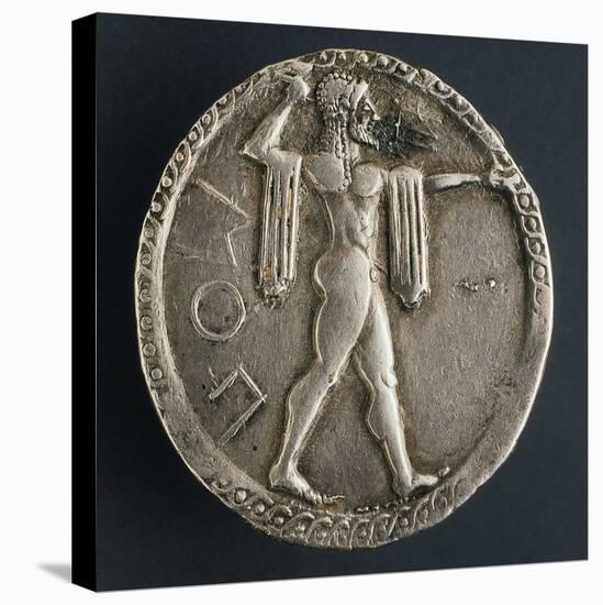 Stater of Paestum Depicting Poseidon, Verso, Ancient Greek Coins-null-Stretched Canvas