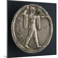 Stater of Paestum Depicting Poseidon, Verso, Ancient Greek Coins-null-Mounted Giclee Print