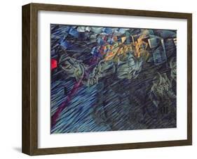 States of Mind: Those Who Go, 1911-Umberto Boccioni-Framed Giclee Print