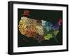 States of text-null-Framed Giclee Print