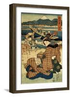 Station 29, Mitsuke (From the Series the Beauties of Tokaido), C1830-C1835-Ikeda Eisen-Framed Giclee Print