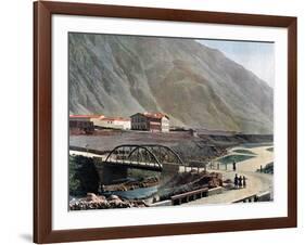 Station at Lars on the Georgian Military Road, C1890-Gillot-Framed Giclee Print