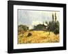 Station at Sevres-Alfred Sisley-Framed Art Print