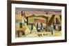 Station L 112, 14 km.-Paul Klee-Framed Art Print