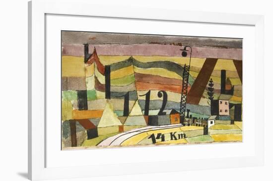 Station L 112, 14 km.-Paul Klee-Framed Art Print
