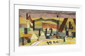 Station L 112, 14 km.-Paul Klee-Framed Art Print