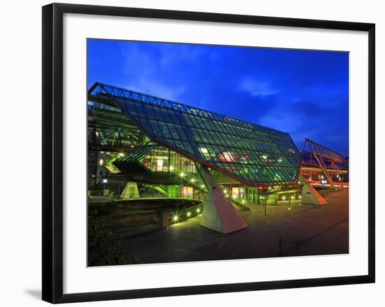 Station of Overhead Railway, Wuppertal, North Rhine-Westphalia, Germany, Europe-Hans Peter Merten-Framed Photographic Print