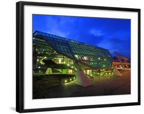 Station of Overhead Railway, Wuppertal, North Rhine-Westphalia, Germany, Europe-Hans Peter Merten-Framed Photographic Print