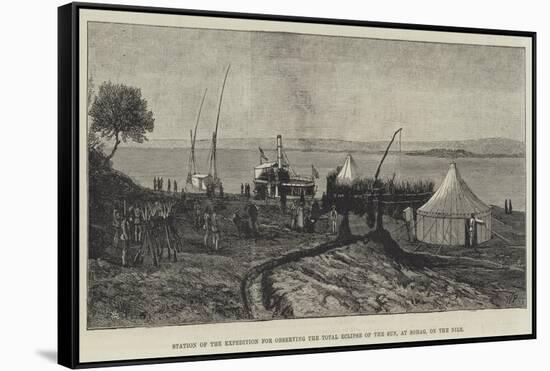 Station of the Expedition for Observing the Total Eclipse of the Sun, at Sohag, on the Nile-null-Framed Stretched Canvas