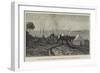 Station of the Expedition for Observing the Total Eclipse of the Sun, at Sohag, on the Nile-null-Framed Giclee Print