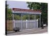 Station Sign at Llanfairpwllgwyngyllgo-Gerychwyrndrobwllllantysiliogogogoch-Nigel Blythe-Stretched Canvas