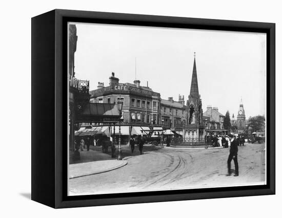 Station Square Harrogate North Yorkshire-null-Framed Stretched Canvas