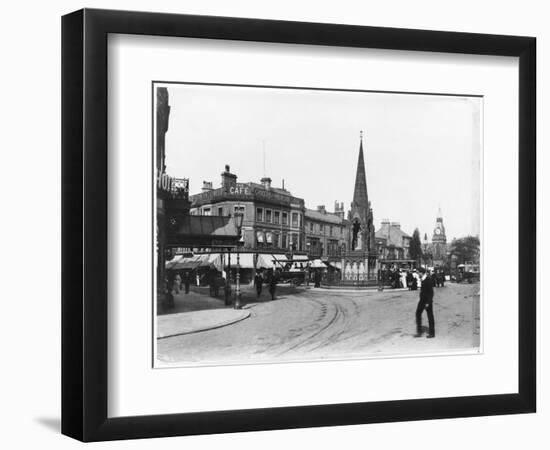 Station Square Harrogate North Yorkshire-null-Framed Photographic Print