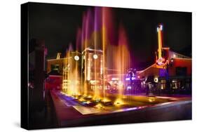 Station Square Night Scenic, Pittsburgh-George Oze-Stretched Canvas