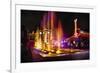 Station Square Night Scenic, Pittsburgh-George Oze-Framed Photographic Print