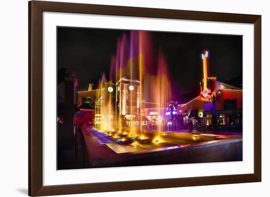 Station Square Night Scenic, Pittsburgh-George Oze-Framed Photographic Print