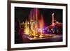 Station Square Night Scenic, Pittsburgh-George Oze-Framed Photographic Print