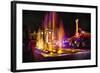 Station Square Night Scenic, Pittsburgh-George Oze-Framed Photographic Print