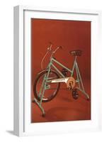 Stationary Bike, Retro-null-Framed Art Print