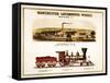 Stationary Locomotives and Tools-null-Framed Stretched Canvas