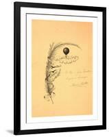 Stationery Illustrated with a Stalk of Wheat Wrapped in a Banner Marked Quo Non Ascendamus 1879 and-null-Framed Giclee Print