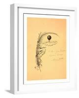 Stationery Illustrated with a Stalk of Wheat Wrapped in a Banner Marked Quo Non Ascendamus 1879 and-null-Framed Giclee Print