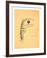 Stationery Illustrated with a Stalk of Wheat Wrapped in a Banner Marked Quo Non Ascendamus 1879 and-null-Framed Giclee Print