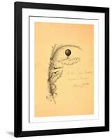 Stationery Illustrated with a Stalk of Wheat Wrapped in a Banner Marked Quo Non Ascendamus 1879 and-null-Framed Giclee Print