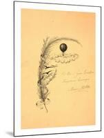 Stationery Illustrated with a Stalk of Wheat Wrapped in a Banner Marked Quo Non Ascendamus 1879 and-null-Mounted Giclee Print