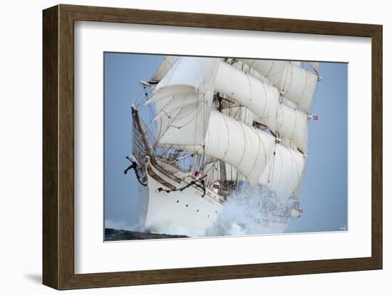 Statsraad Lehmkuhl-Philip Plisson-Framed Art Print