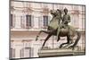 Statua Di Polluce in Front of the Palazzo Reale, Turin, Piedmont, Italy, Europe-Julian Elliott-Mounted Photographic Print