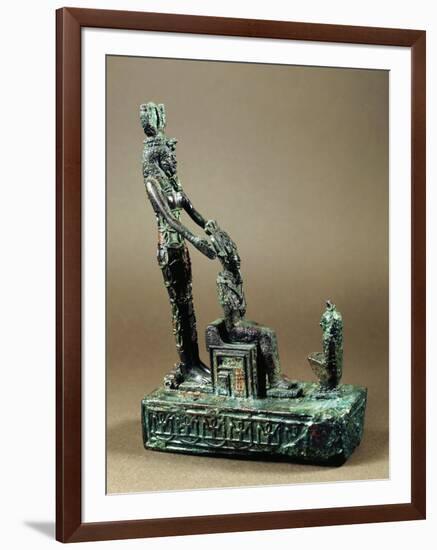 Statuary Group Representing the Sacred Triad of Osiris-null-Framed Giclee Print