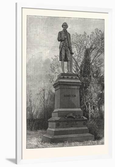 Statue Alexander Hamilton, Central Park, USA, America, United States, American, 1880-null-Framed Giclee Print