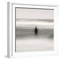 Statue Alone on Beach-Craig Roberts-Framed Photographic Print