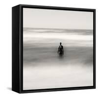 Statue Alone on Beach-Craig Roberts-Framed Stretched Canvas