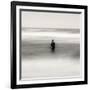 Statue Alone on Beach-Craig Roberts-Framed Photographic Print