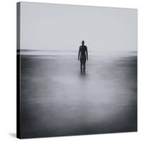 Statue Alone on Beach-Craig Roberts-Stretched Canvas