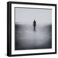 Statue Alone on Beach-Craig Roberts-Framed Photographic Print