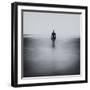 Statue Alone on Beach-Craig Roberts-Framed Photographic Print