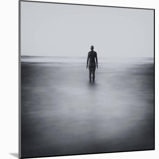 Statue Alone on Beach-Craig Roberts-Mounted Photographic Print