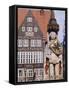 Statue and Architecture of the Main Square, Bremen, Germany.-R Richardson R Richardson-Framed Stretched Canvas