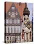 Statue and Architecture of the Main Square, Bremen, Germany.-R Richardson R Richardson-Stretched Canvas