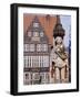 Statue and Architecture of the Main Square, Bremen, Germany.-R Richardson R Richardson-Framed Photographic Print