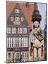 Statue and Architecture of the Main Square, Bremen, Germany.-R Richardson R Richardson-Mounted Photographic Print