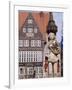 Statue and Architecture of the Main Square, Bremen, Germany.-R Richardson R Richardson-Framed Photographic Print