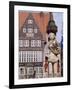 Statue and Architecture of the Main Square, Bremen, Germany.-R Richardson R Richardson-Framed Photographic Print