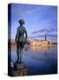 Statue and City Skyline, Stockholm, Sweden, Scandinavia, Europe-Sylvain Grandadam-Stretched Canvas
