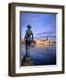 Statue and City Skyline, Stockholm, Sweden, Scandinavia, Europe-Sylvain Grandadam-Framed Photographic Print