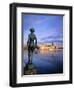 Statue and City Skyline, Stockholm, Sweden, Scandinavia, Europe-Sylvain Grandadam-Framed Photographic Print